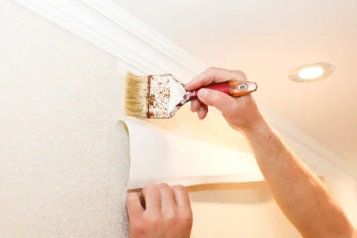 Pose de papier peint à la Chapelle-Forainvilliers — revêtements muraux et toiles de verre